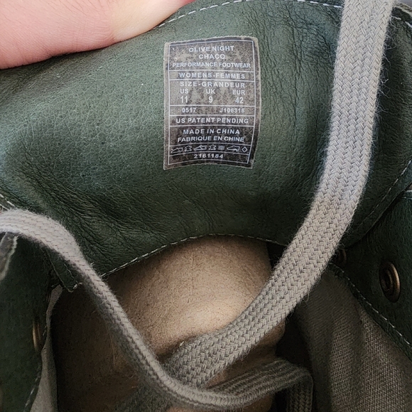 Chaco Women's Field Hiking boot Olive Night, Size 11, NWOT - Picture 8 of 9